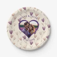 Personalized Wedding | Photo Template Paper Plates