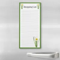 Daffodil Flower Personalized Magnetic Notepad