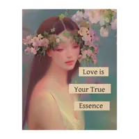Love is Your True Essence | Fairy Like Angelic  Wood Wall Art