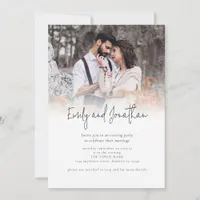 Photo Overlay Script QR Code Wedding Evening Party Invitation