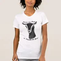 Promote the Goat - Alpine Goat Portrait T-Shirt