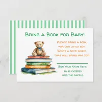 Bring a Book for Baby | Baby Shower  Enclosure Card