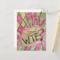 Vintage Childrens Book Mixed Media Collage Postcard