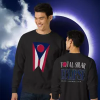 Ohio Total Solar Eclipse Customizable City Men's Sweatshirt