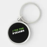 Retro Tis The Season Christmas Keychain