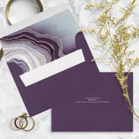 Crystal Agate Wedding Amethyst ID825 Envelope