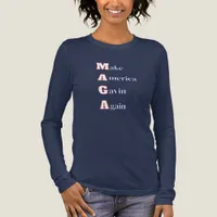 MAGA | Make America Gavin Again Funny Spoof Tri-Blend Shirt