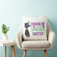 Throw Me Something Mister Mardi Gras Throw Pillow