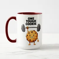 Funny Tough Cookie Lifting Barbell Mug