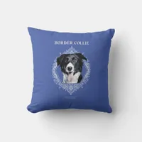 Border Collie  Throw Pillow