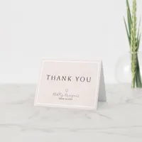 Minimal Bridal Shower Thank You Card | Modern Scri