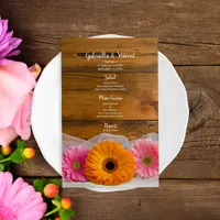 Daisy Trio Country Barn Wedding Menu