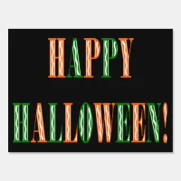 Halloween Festival Text Sign