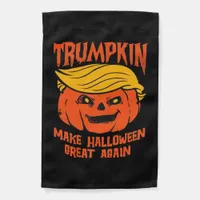 Trumpkin Halloween Pumpkin Election Garden Flag