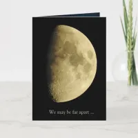 Moon Close Up Photo, Lonely without You Card