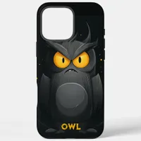 Grumpy Owl Personalized iPhone 16 Pro Max Case