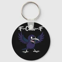 F-Caw-F Retro Graphic Keychain