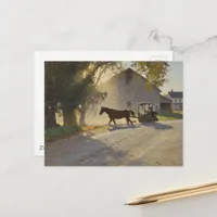 Amish Horse Painting Postcard