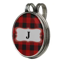 Rob Roy Tartan Red Black Golf Hat Clip Ball Marker