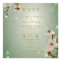 Blossoms of Love" Wedding Invitation Collection Poster