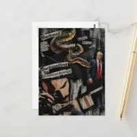 Blackmail Political Collage Postcard