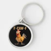 Gothic Funny Humor Crow F Caw F Style Keychain