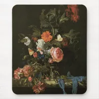 Floral Fine Art with Roses Mouse Pad