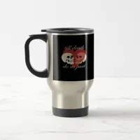 Till Death Do Us Part Skull Quote Classic Travel Mug