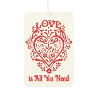 Fancy Red Love Heart Personalized Air Freshener