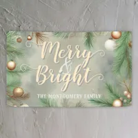 Merry and Bright Festive Christmas Banner