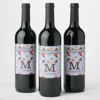 Personalized Fall Wine Label