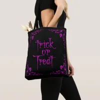 Halloween Poison Purple Trick or Treat Tote Bag