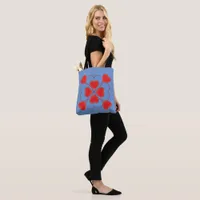 Tote Bag (ao) - Red Heart Flower