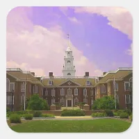 Legislative Hall Delaware State Capitol in Dover Square Sticker