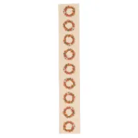 Southwest Chile Ristra Wreath on Adobe Wall Long Table Runner