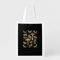 Cottagecore Aesthetic Mushroom Frog Butterfly Gobl Grocery Bag