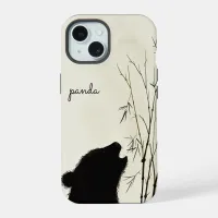 Panda Silhouette iPhone 15 Case