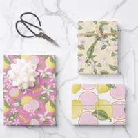 Pink Lemon Birthday Wrapping Sheets