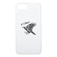 Funny Crow F-Caw-F Essential Minimal Clean iPhone 8/7 Case