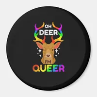 Oh Deer Queer Funny LGBTQ Pride Awareness  Magnet