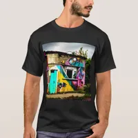Beauty in Destruction  Colorful Graffiti Abandoned T-Shirt