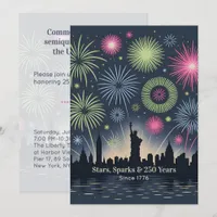 Stars, Sparks & 250 Years New York Celebration Invitation