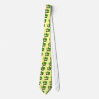 Oklahoma Map, seal and Picture Text Neck Tie