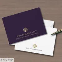 Simple Professional Luxury Logo  Note Card