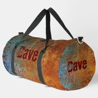 Rusty, Verdigris, Grunge Steampunk Personalized Duffle Bag