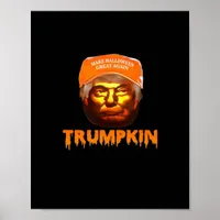 Trumpkin Make Halloween Great Again Sloth Poster