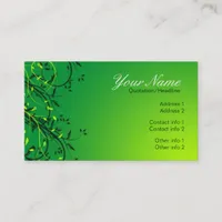 Green Leaves Business Card