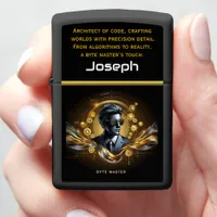 A Digital Visionary Embracing Technology's Future Zippo Lighter