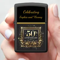 Golden Glow: 50th Anniversary Tribute Zippo Lighter