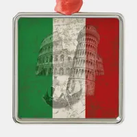 Flag and Symbols of Italy ID157 Metal Ornament